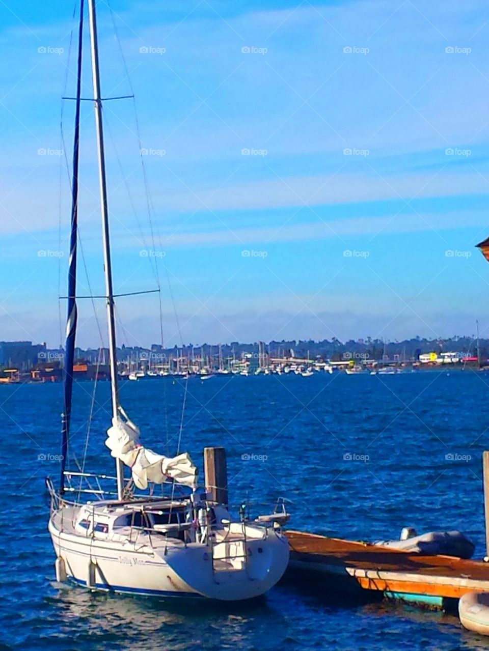"Sailboat Docked @ Pier"