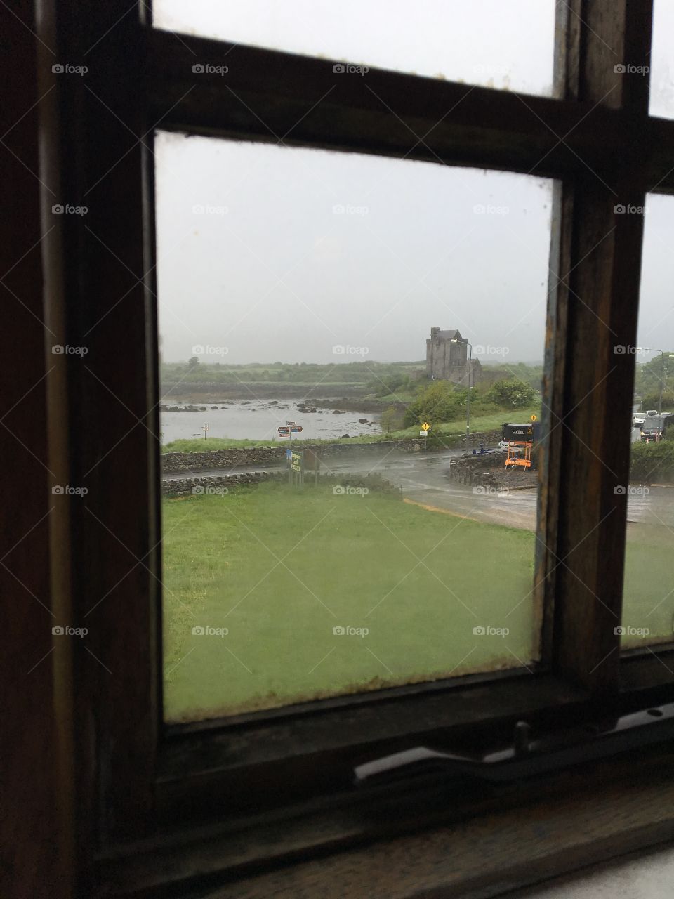 Dunguaire Castle from cottage window