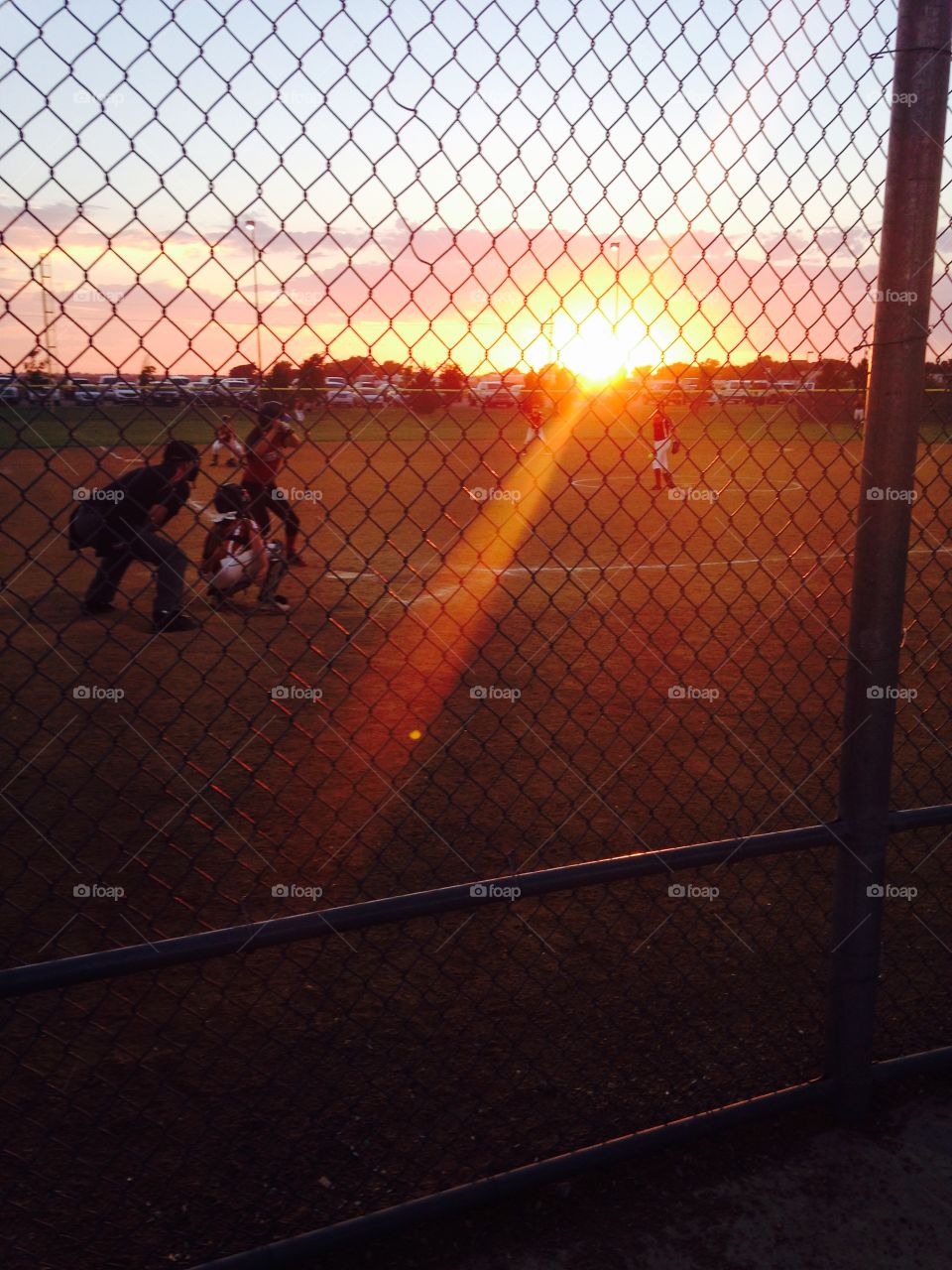Softball at Sunset 