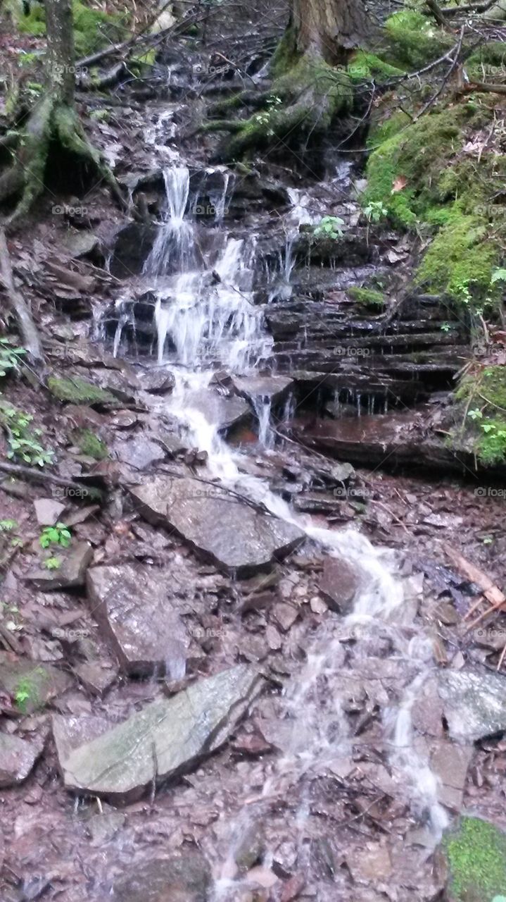 Summer  waterfall 