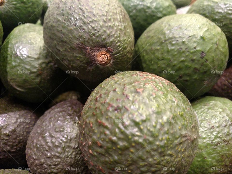 Fresh market avocados.