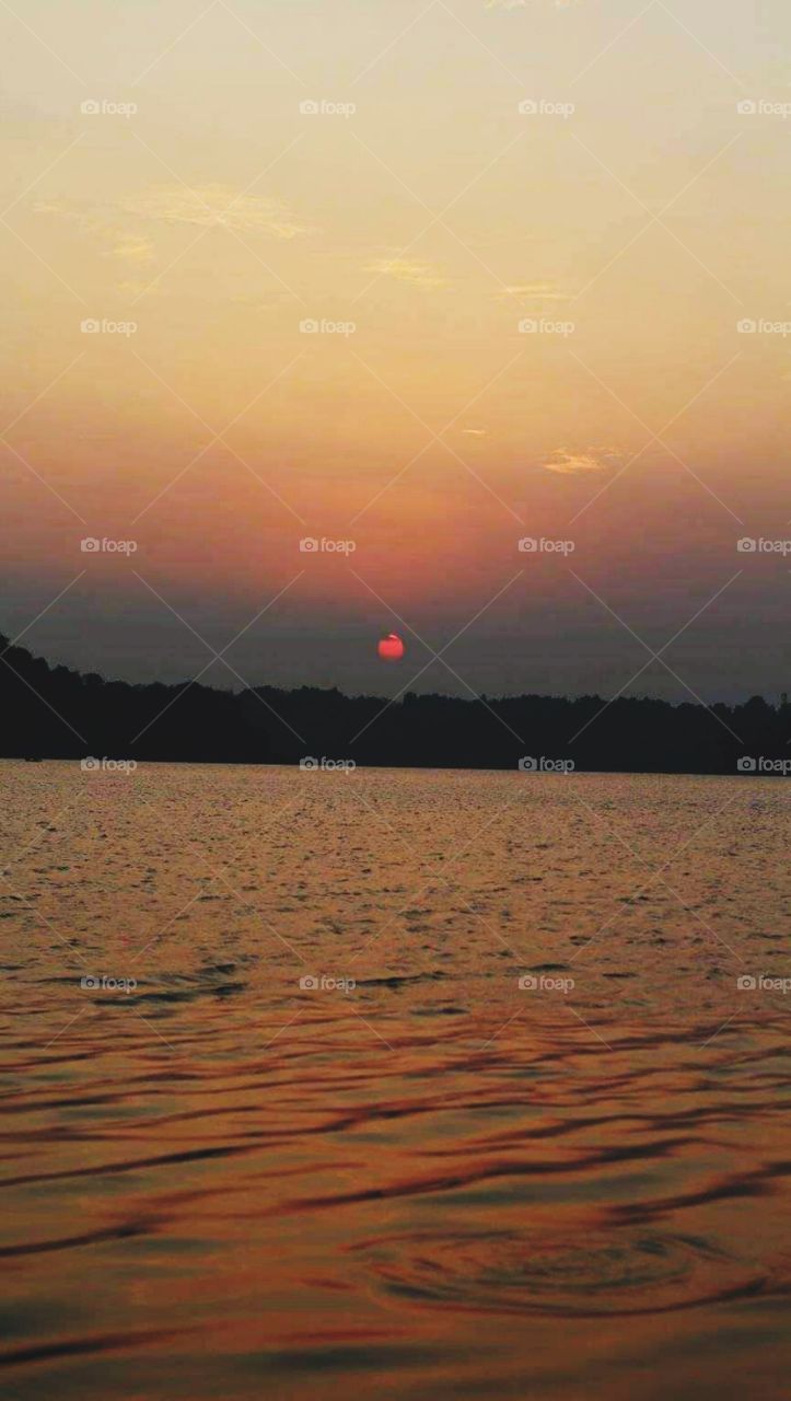 The view by the lake that afternoon