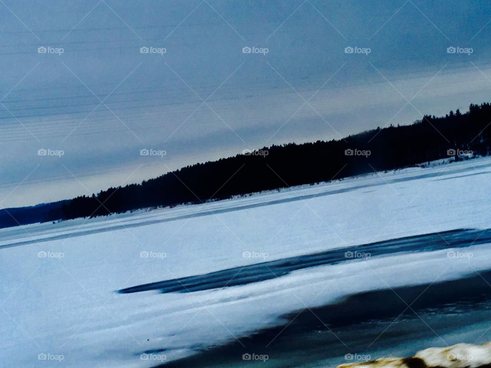 Icy lake 