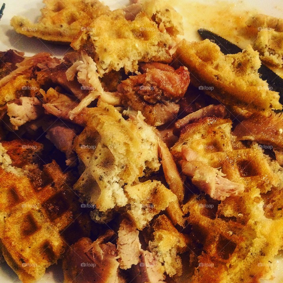 Healthy Homemade Chicken & Waffles
