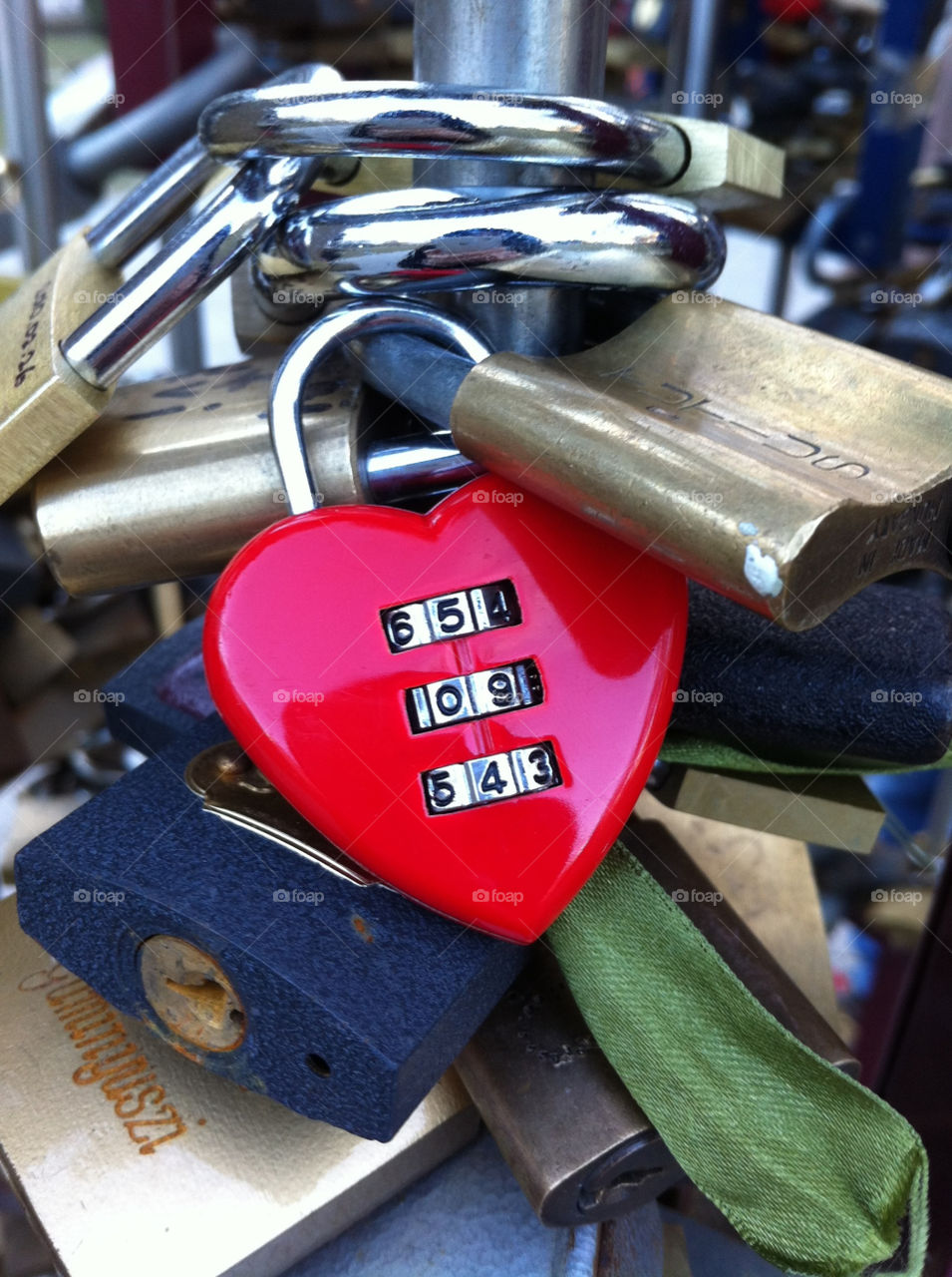 red love padlock budapest by ndia