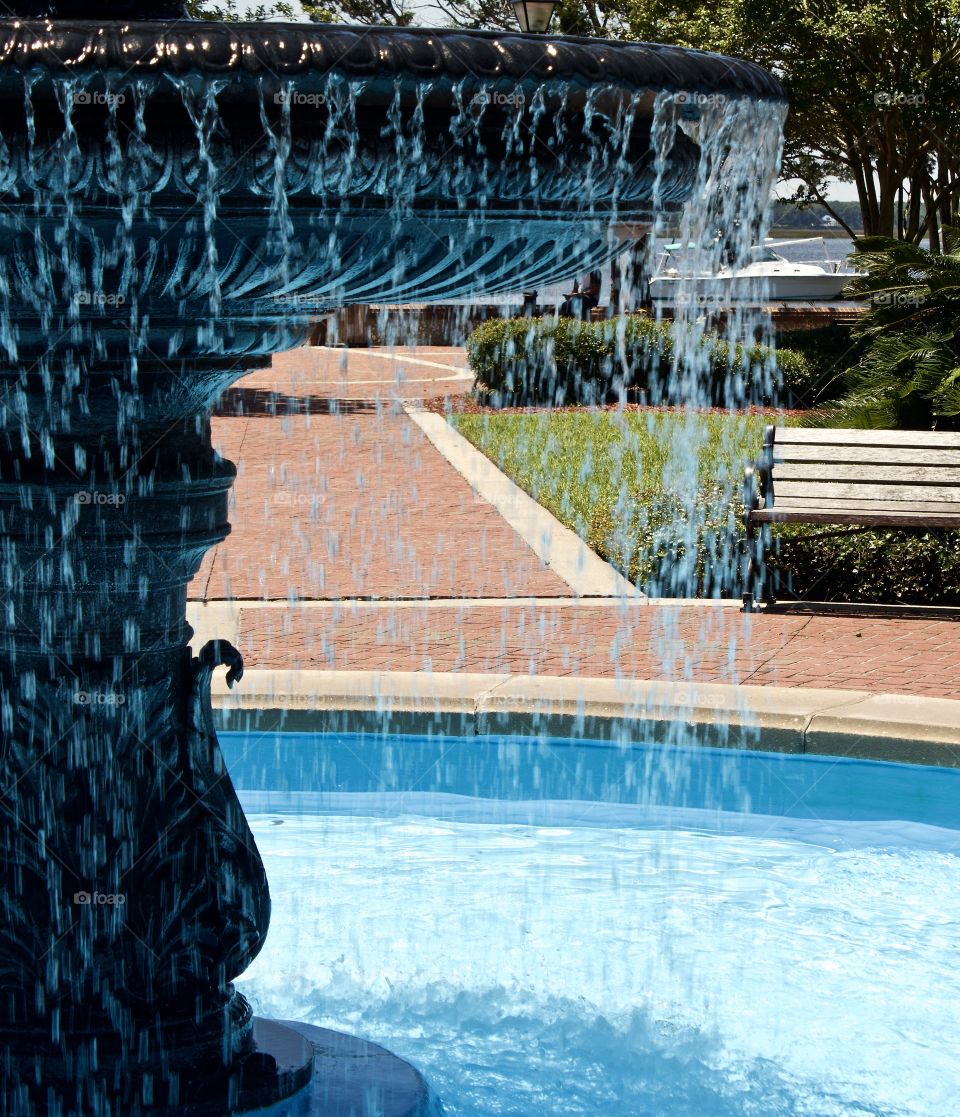 Fountain in St. Mary’s Park.