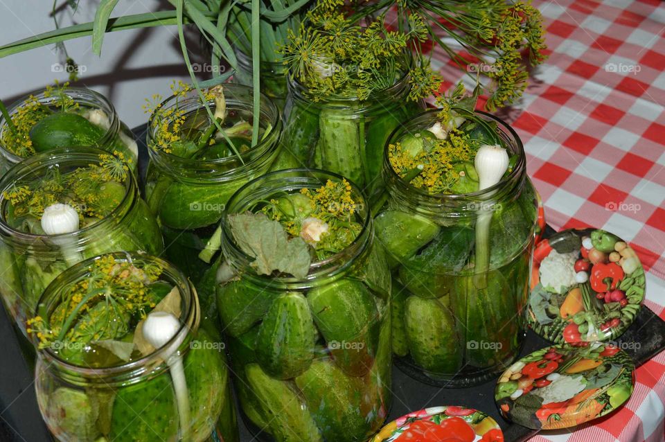 Polish inventory for the winter- Homemade Cucumber pickles preparations