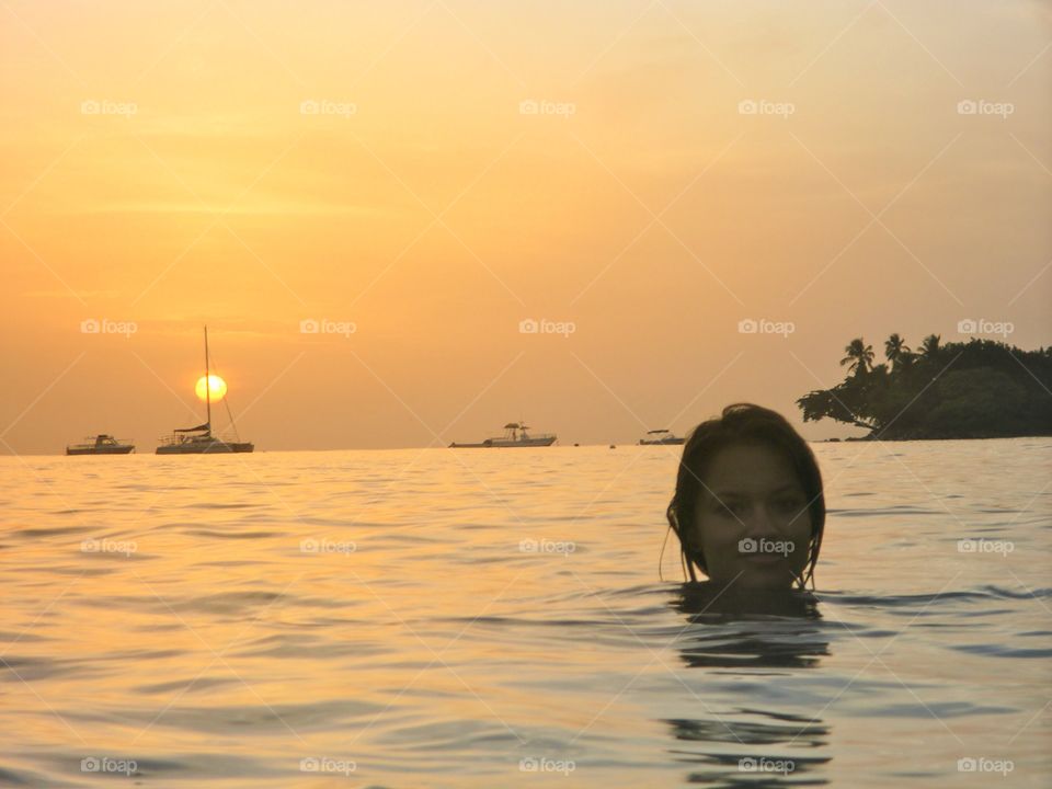 Sunset at the beach 