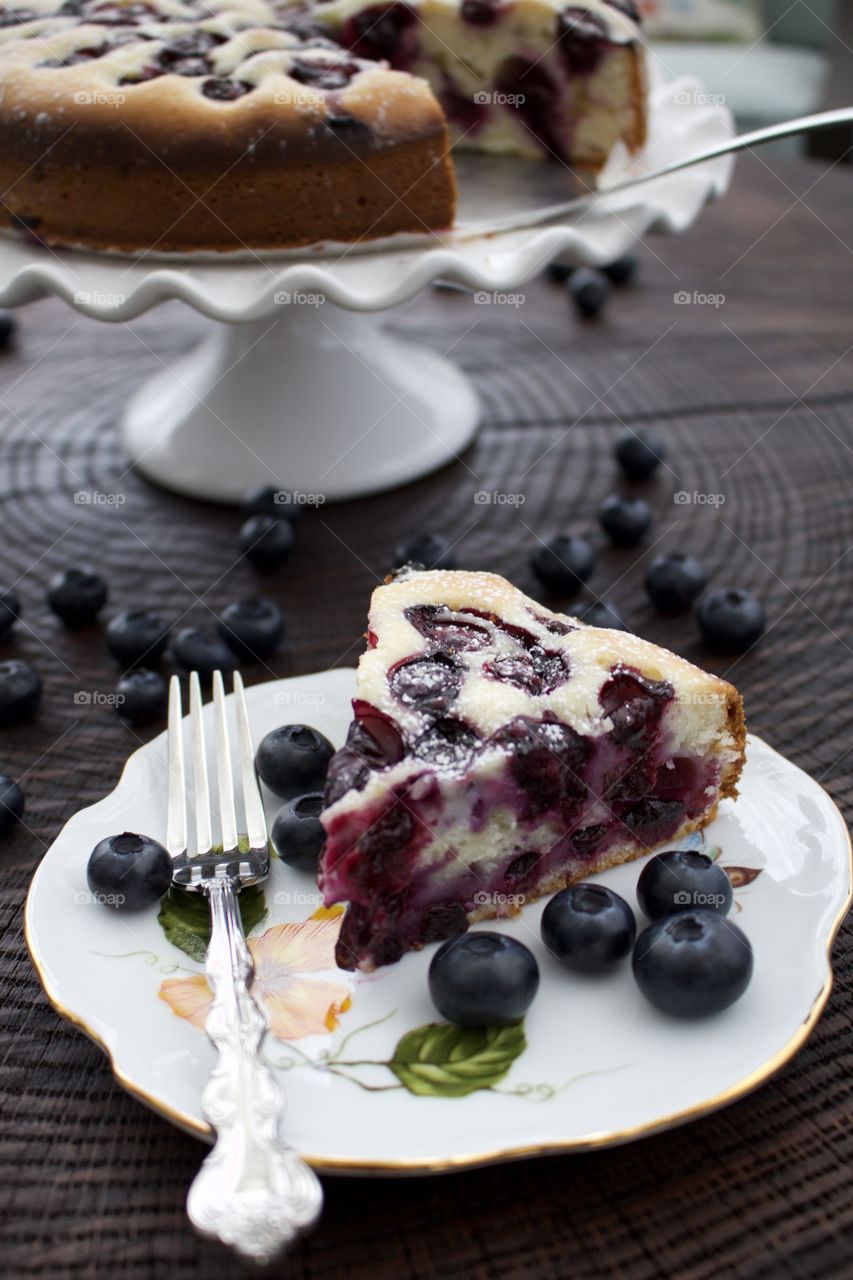 Blueberry lemon cake