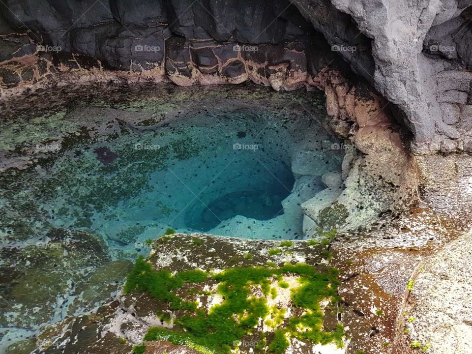 Buracona. Beleza natural. Ilha de Sal. Cabo verde. África. 