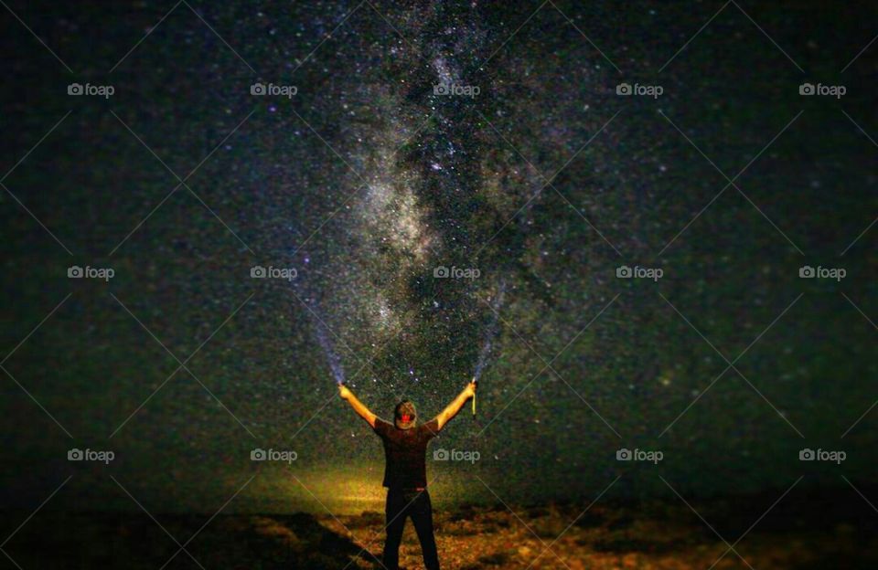 watching stars great time been alone at night