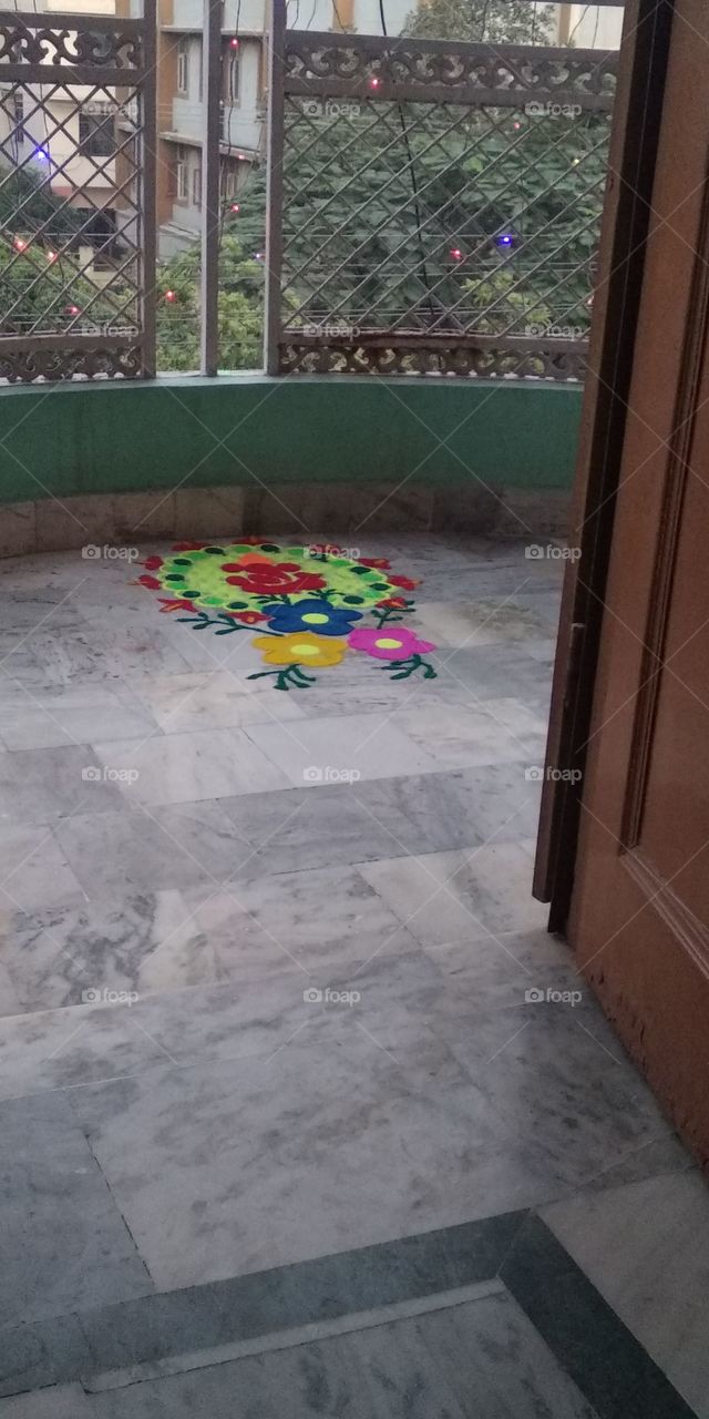 create rangoli