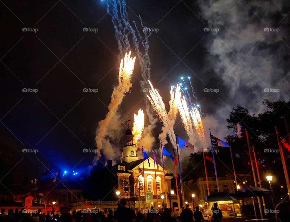 Disney World Fireworks, Where Dreams Come True.