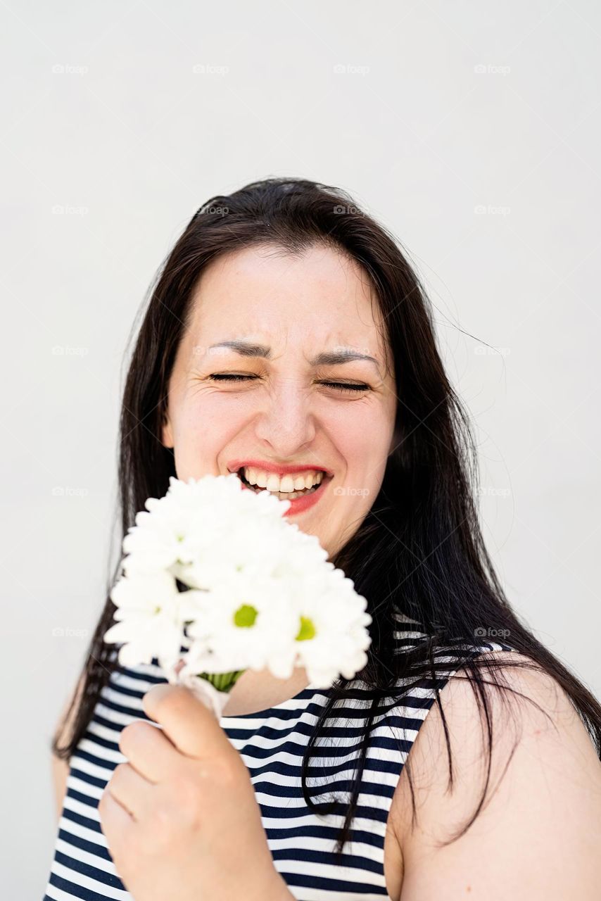 woman with beautiful hair