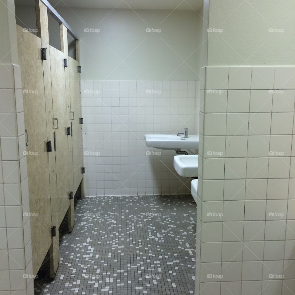 Creepy middle school bathroom