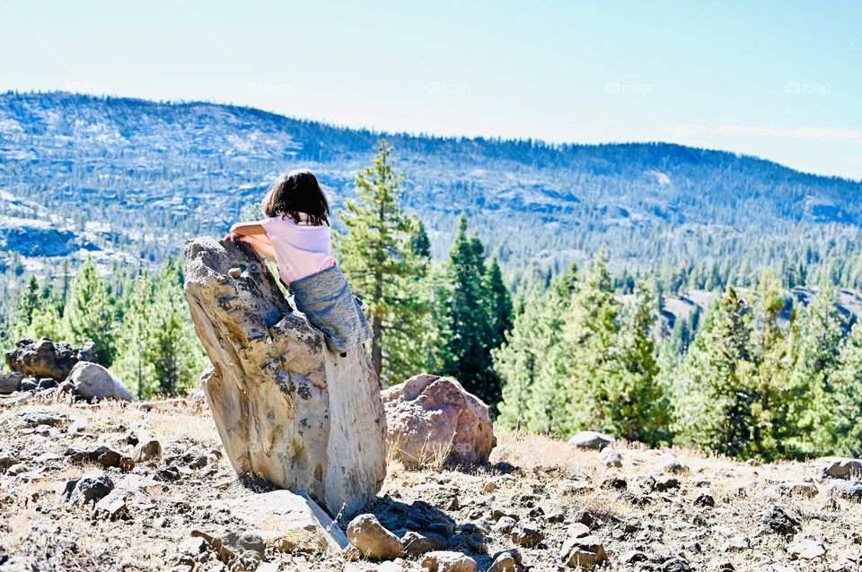 The beautiful view of immigrant wilderness during the Fall season in California 