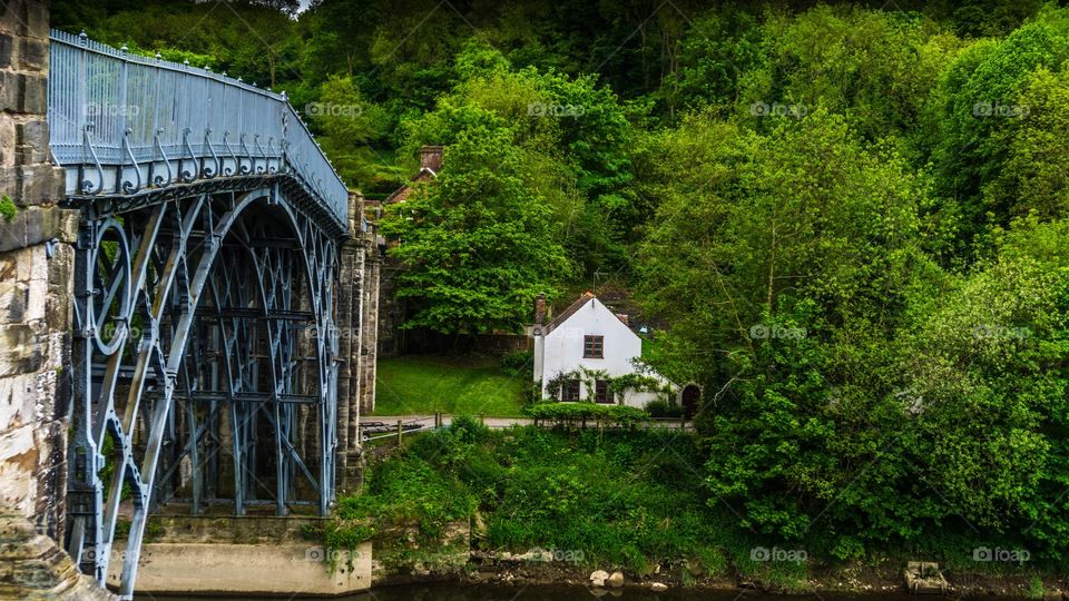 Landscape. Iron bridge UK 