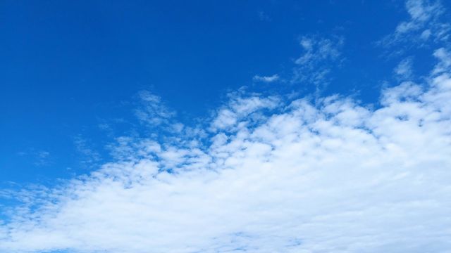 blue sky and white clouds