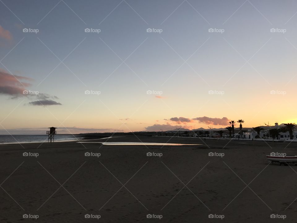 Sunset, Water, Beach, Dawn, Sea