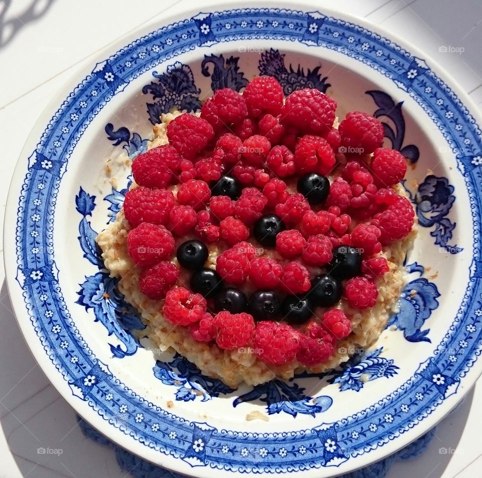 berries on a plate