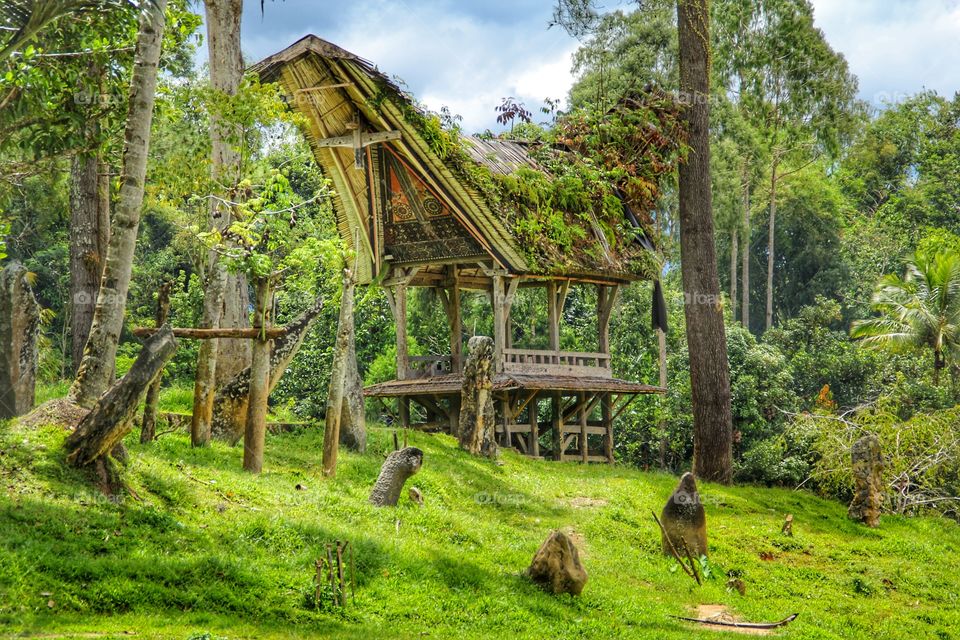 a corner in Tana Toraja, Sulawesi, Indonesia