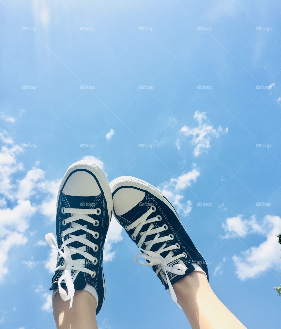 Converse on a summer day 