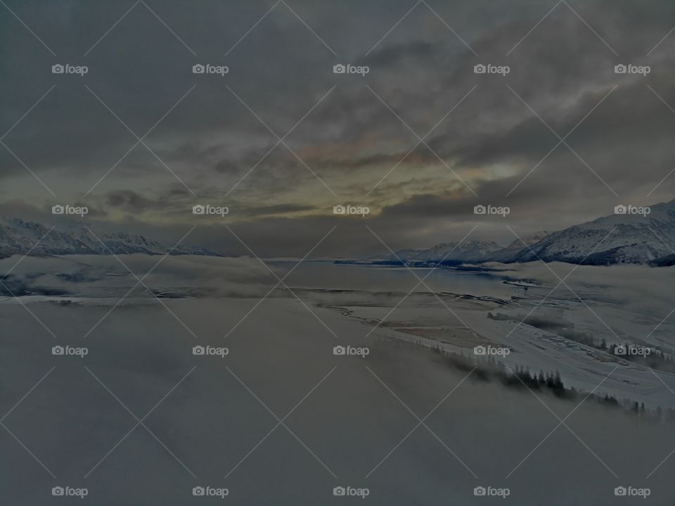 Winter skies over Alaska 