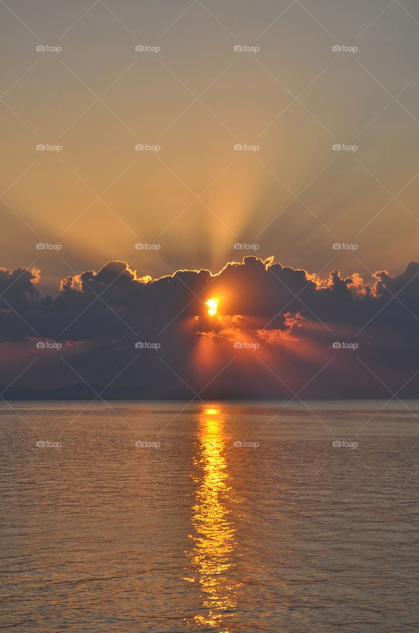 sunrise over the black sea in Ukraine