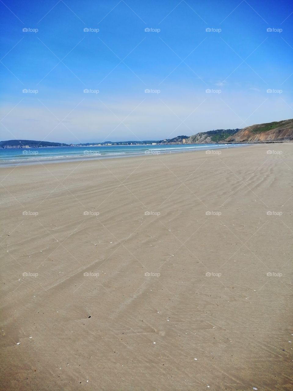 La superbe plage de l'aber en Bretagne