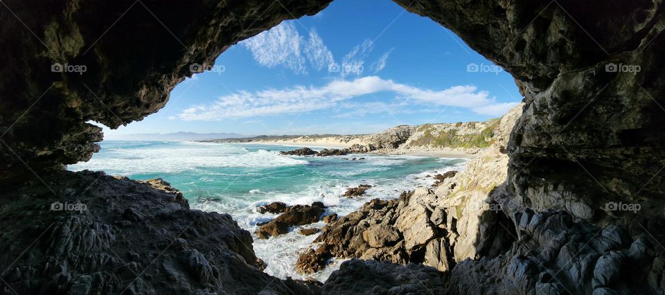 Caves hiking trails near Gansbay, South Africa