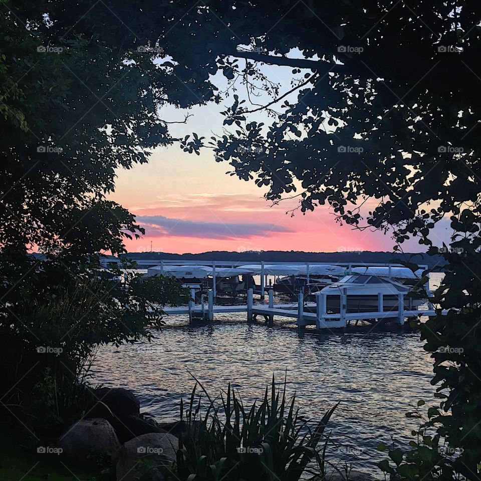 Sunset in Wisconsin. 