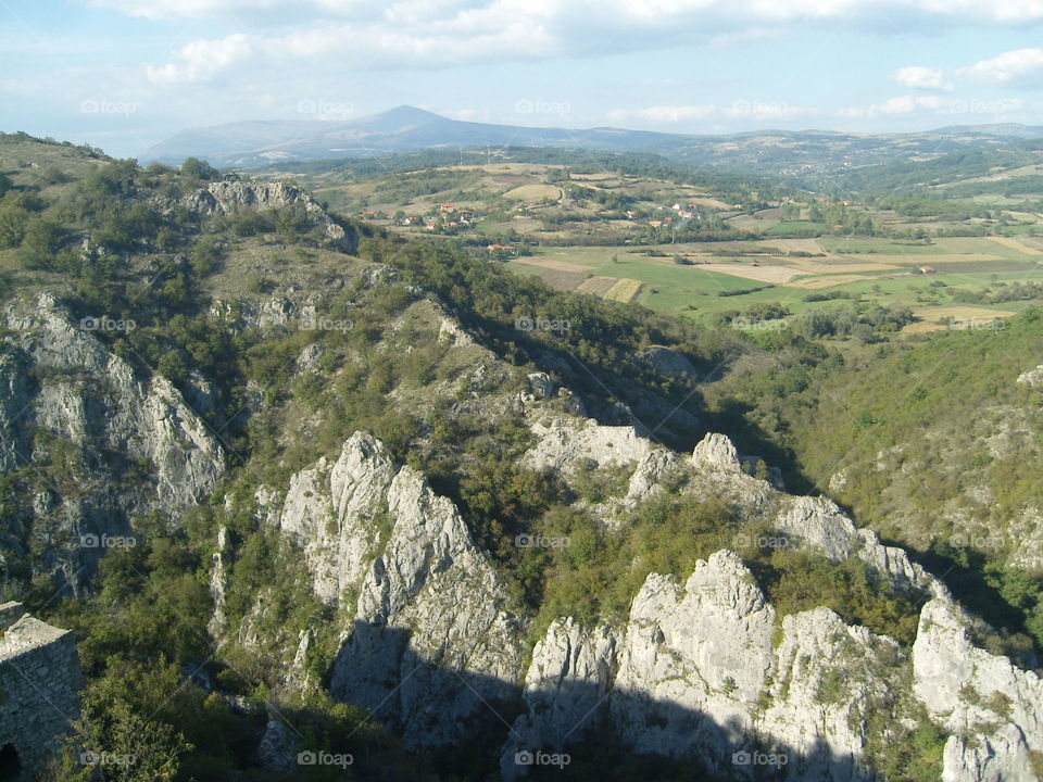 Sokobanja Serbia mountain range and fertile plain summer