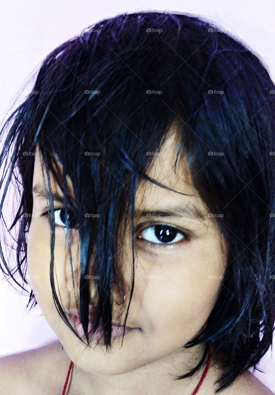 new model girl kolkata bengali beautiful view business photography close-up black hair looking at camera great eyes background style natural