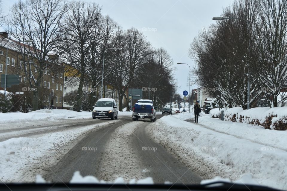 Snow, Winter, Road, Cold, Frozen