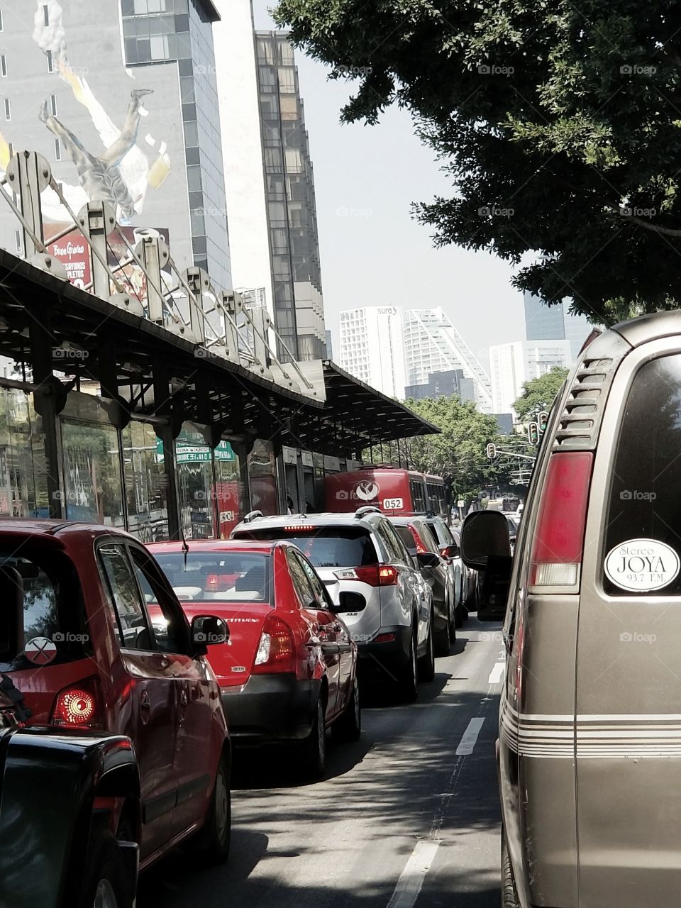 Mexico City Heavy Traffic