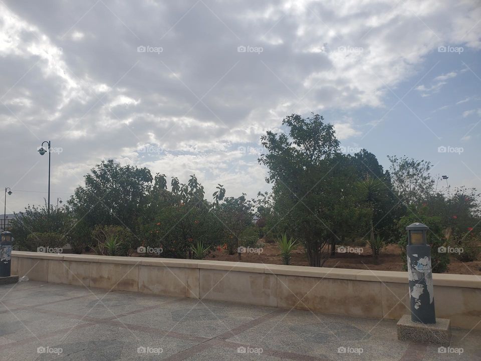 Glory be to God, the magnificent and picturesque view and the natural green trees are a view that is nothing more wonderful than it