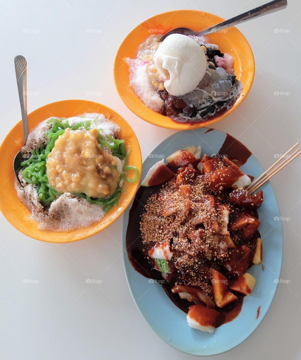 ice kacang chendol rojak