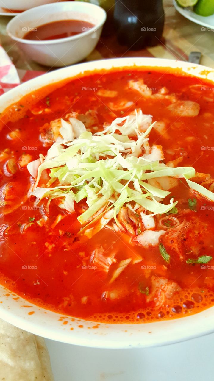 Sunday morning pozole