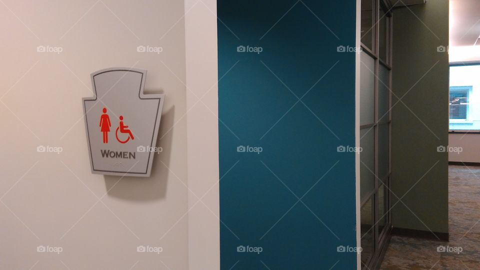 women sign board, women toilet sign board