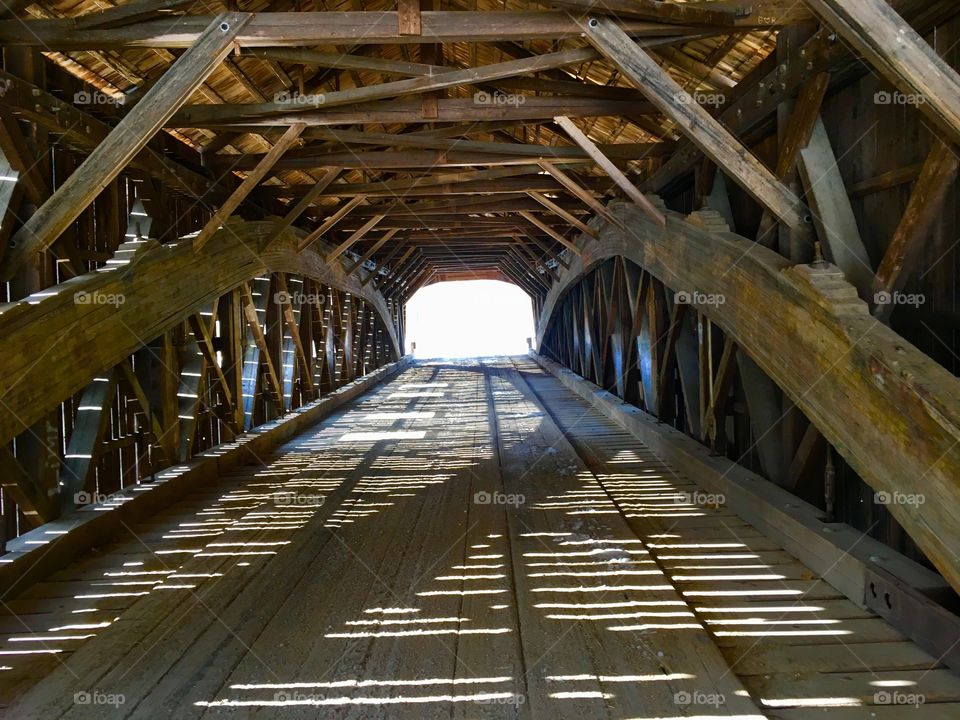 Inside the Hemlock Covered Bridge 
