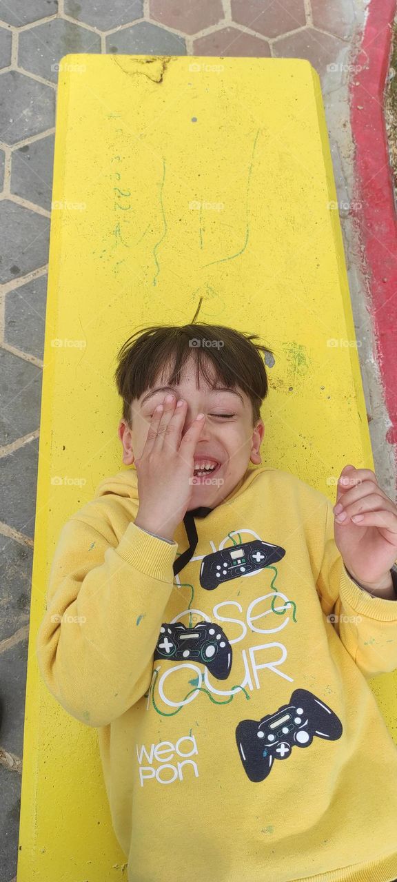 A spontaneous snapshot of my little yellow baby with priceless moments