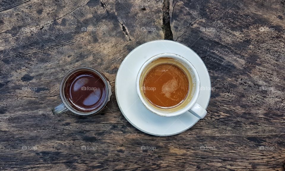 civet coffee and spiced hot cacao drink in Bali, Indonesia