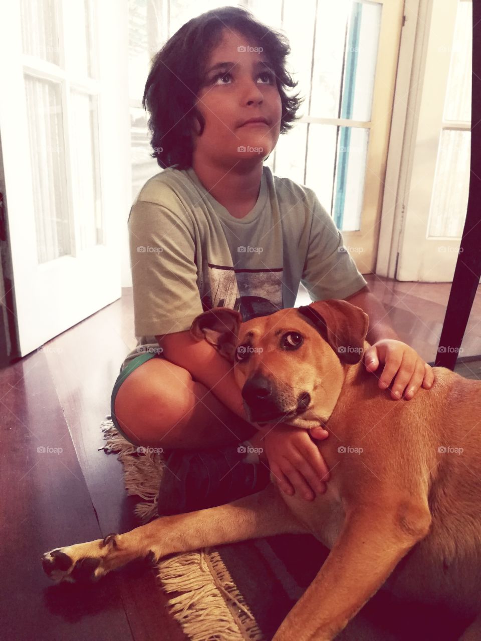 Dog and Kid