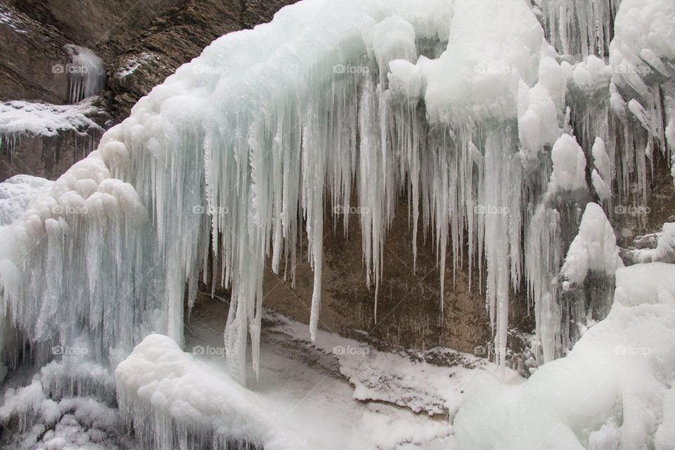 Icicles during winter