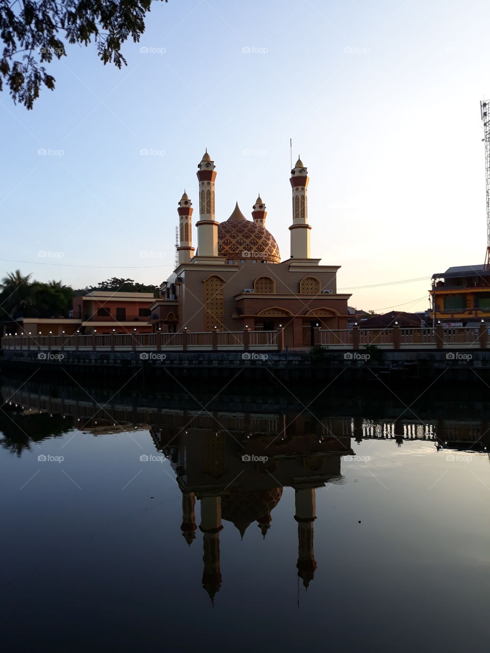 sunset at karang mumus river