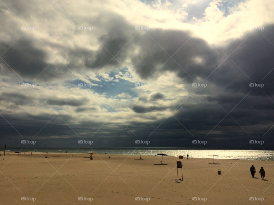 People walking at beach