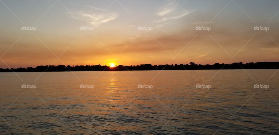Sunset on Lake Conroe