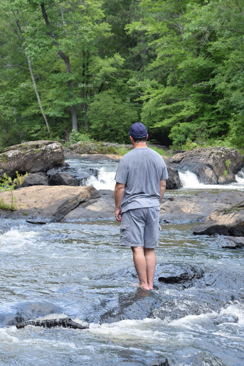Standing in creek
