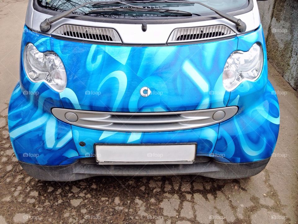 Painted car