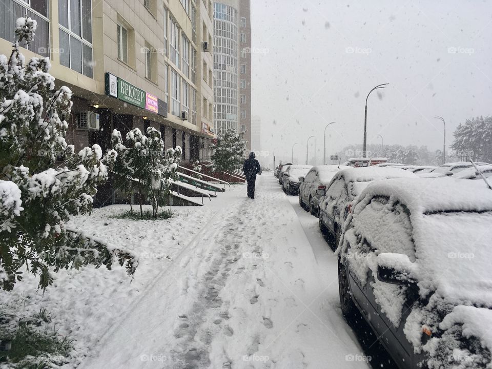 Snow!!!  Первый снег Kemerovo 20.09.2021г.❄️